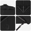 Parasol Sort 286 x 284 x 270 cm Aluminium og Polyester