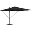 Parasol Sort 286 x 284 x 270 cm Aluminium og Polyester