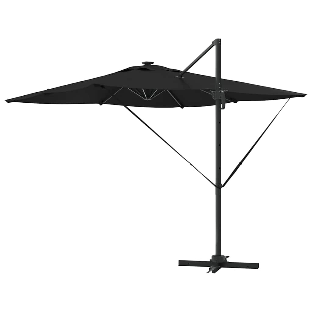 Parasol Sort 286 x 284 x 270 cm Aluminium og Polyester