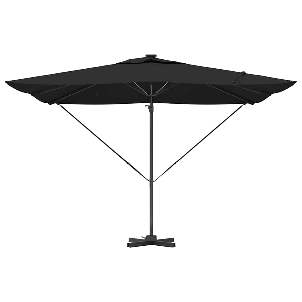 Parasol Sort 286 x 284 x 270 cm Aluminium og Polyester