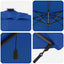 Parasol Azure Blue 286 x 284 x 270 cm Aluminium og Polyester