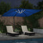 Parasol Azure Blue 286 x 284 x 270 cm Aluminium og Polyester
