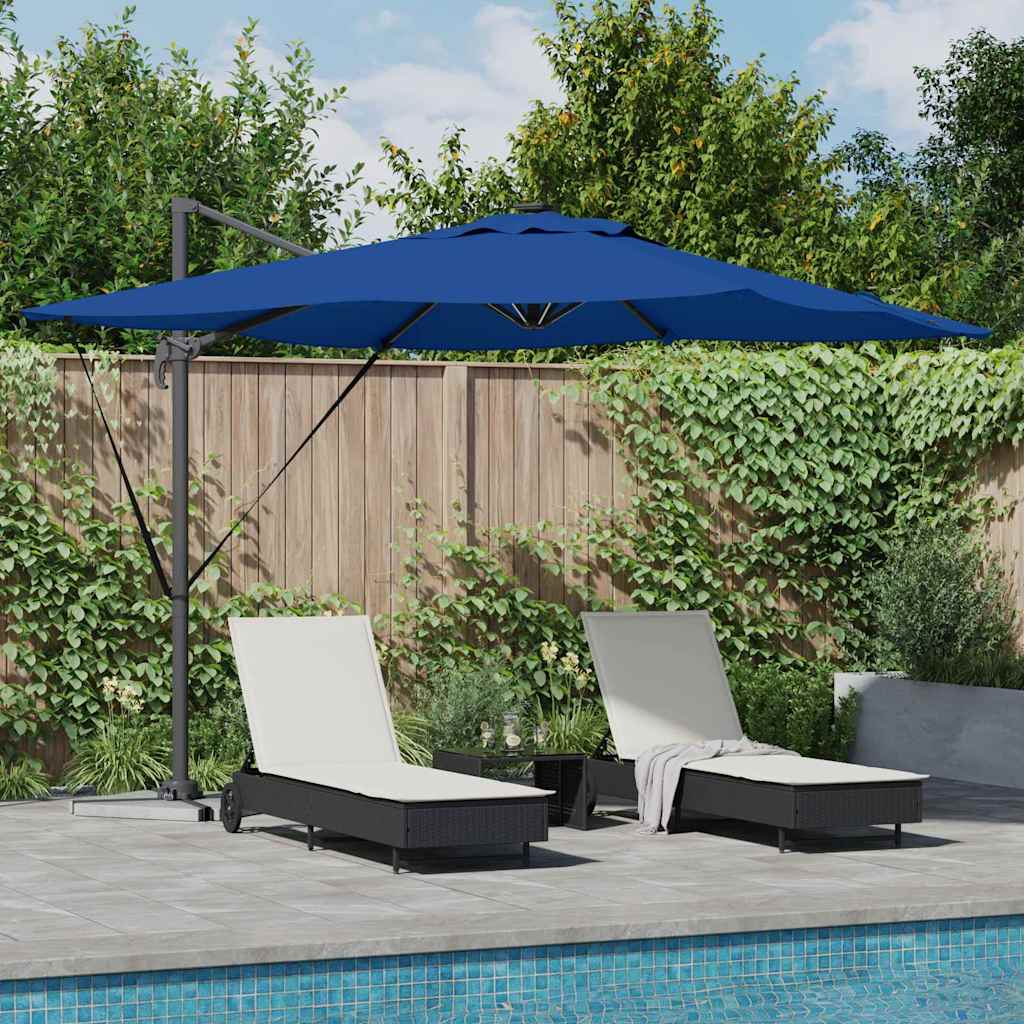 Parasol Azure Blue 286 x 284 x 270 cm Aluminium og Polyester