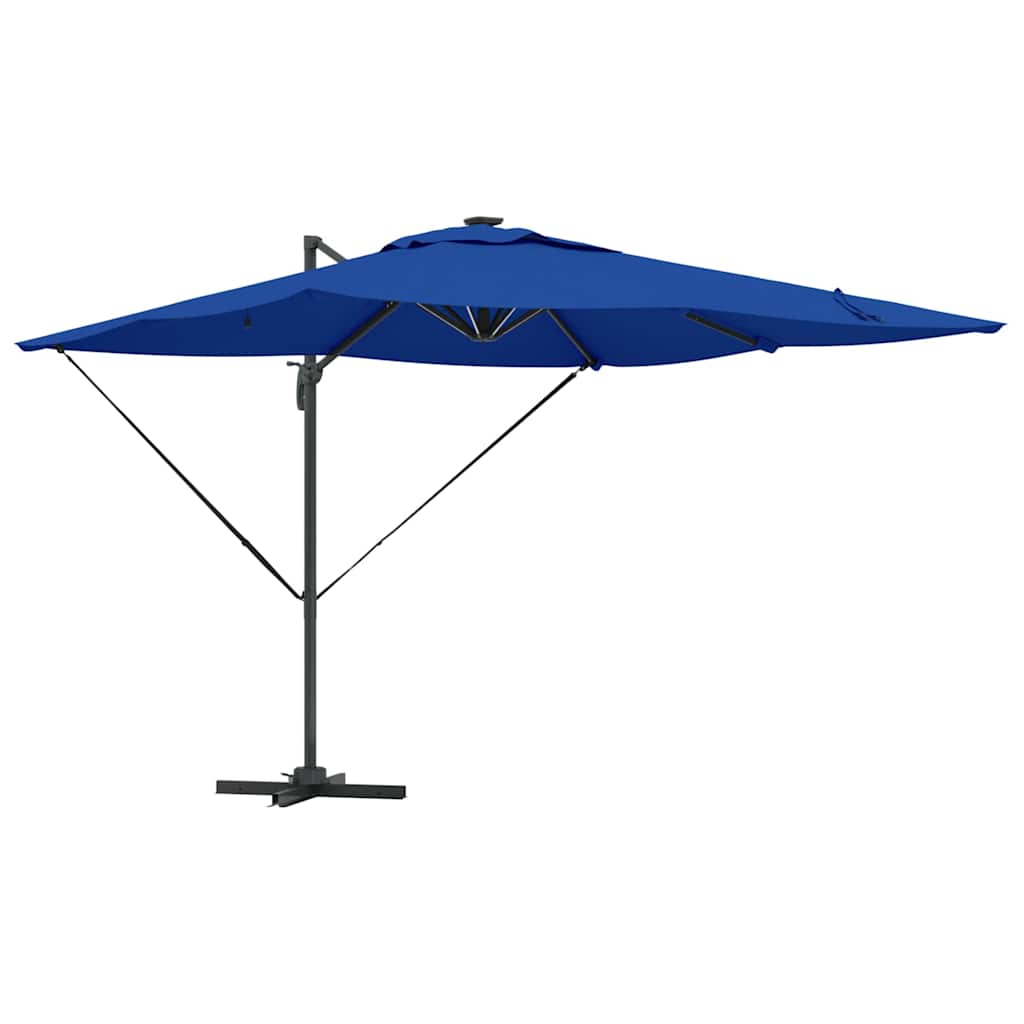 Parasol Azure Blue 286 x 284 x 270 cm Aluminium og Polyester