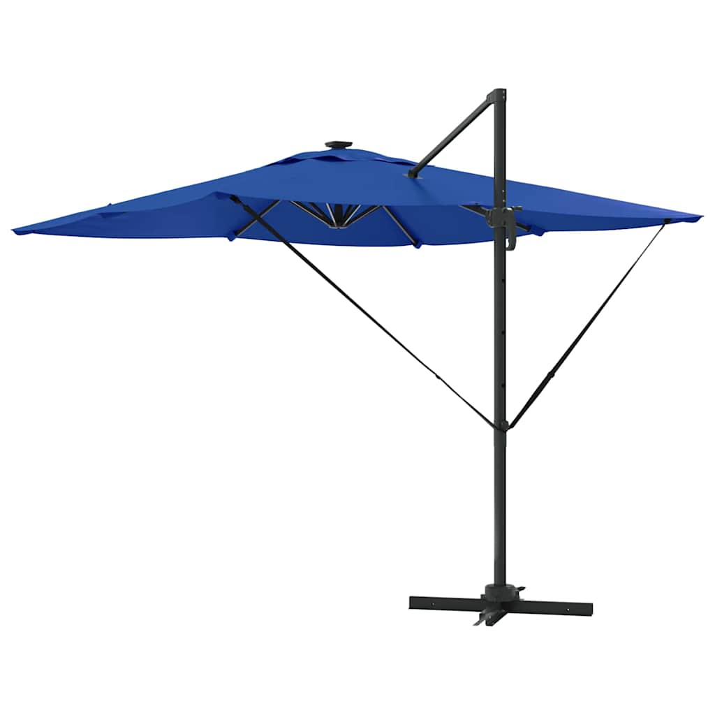 Parasol Azure Blue 286 x 284 x 270 cm Aluminium og Polyester