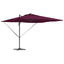 Parasol Bordeaux Rød 286 x 284 x 270 cm Aluminium og Polyester