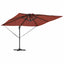 Parasol Terrakotta 286 x 284 x 270 cm Aluminium og Polyester