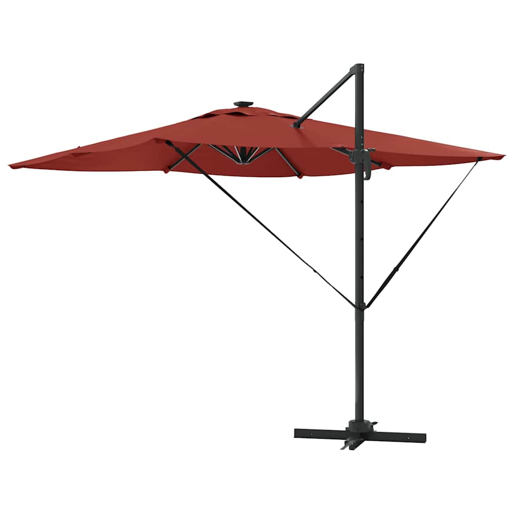 Parasol Terrakotta 286 x 284 x 270 cm Aluminium og Polyester