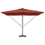 Parasol Terrakotta 286 x 284 x 270 cm Aluminium og Polyester