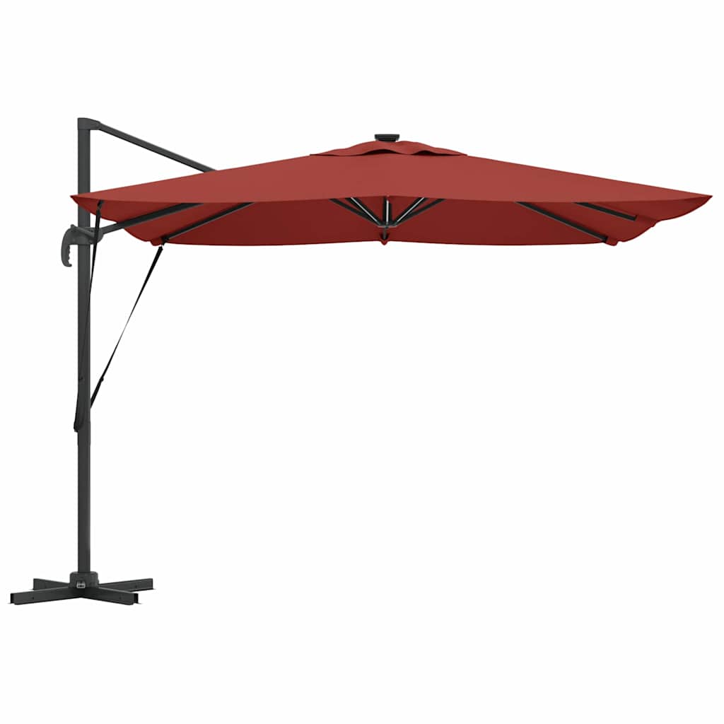 Parasol Terrakotta 286 x 284 x 270 cm Aluminium og Polyester