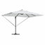Parasol Sandfarvet 352 x 251 x 265 cm Polyester og Aluminium