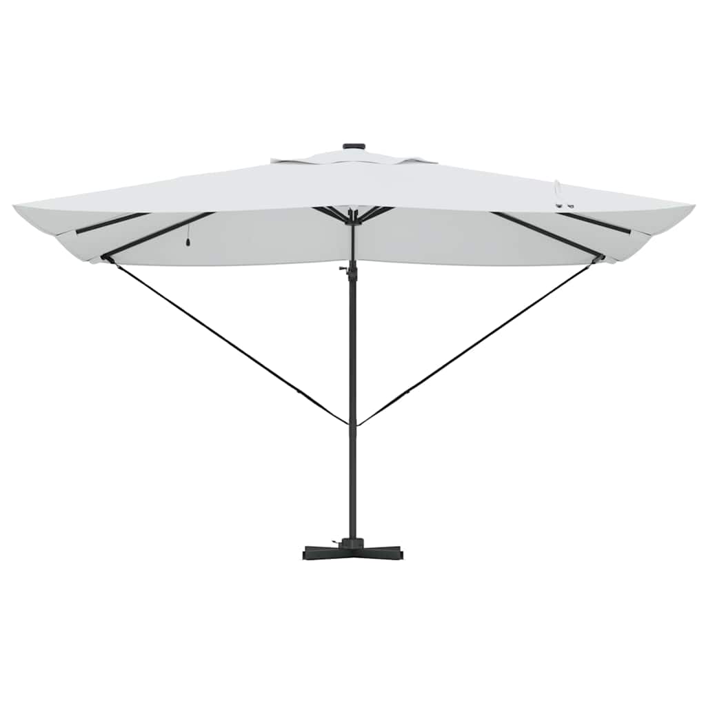 Parasol 352 x 251 x 265 cm Polyester og Aluminium Sandfarvet