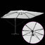 Parasol 352 x 251 x 265 cm Polyester og Aluminium Sandfarvet