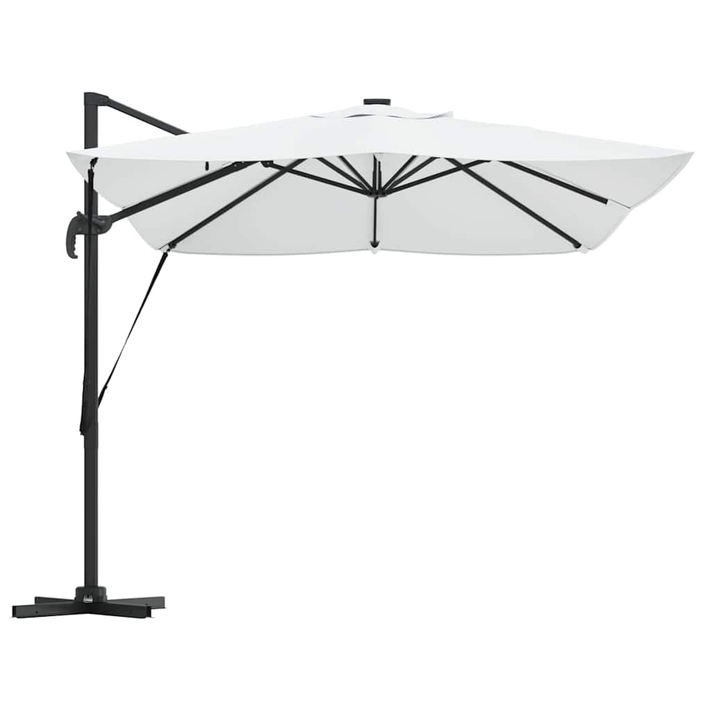 Parasol 352 x 251 x 265 cm Polyester og Aluminium Sandfarvet