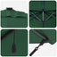 Parasol 352 x 251 x 265 cm Polyester og Aluminium Grøn