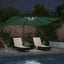 Parasol 352 x 251 x 265 cm Polyester og Aluminium Grøn