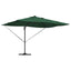 Parasol med lås Grøn 352 x 251 x 265 cm Polyester og Aluminium