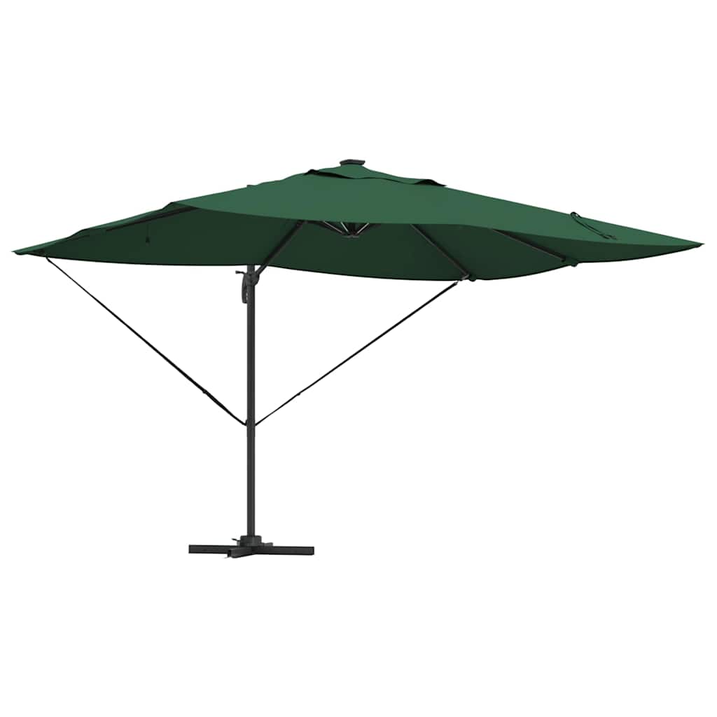 Parasol 352 x 251 x 265 cm Polyester og Aluminium Grøn