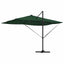 Parasol med lås Grøn 352 x 251 x 265 cm Polyester og Aluminium