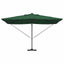 Parasol med lås Grøn 352 x 251 x 265 cm Polyester og Aluminium
