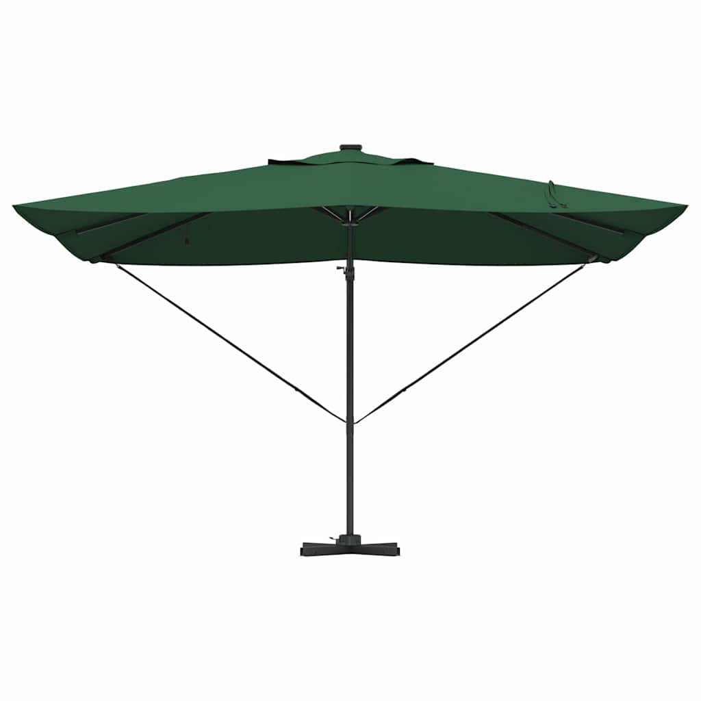 Parasol 352 x 251 x 265 cm Polyester og Aluminium Grøn