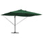 Parasol 352 x 251 x 265 cm Polyester og Aluminium Grøn