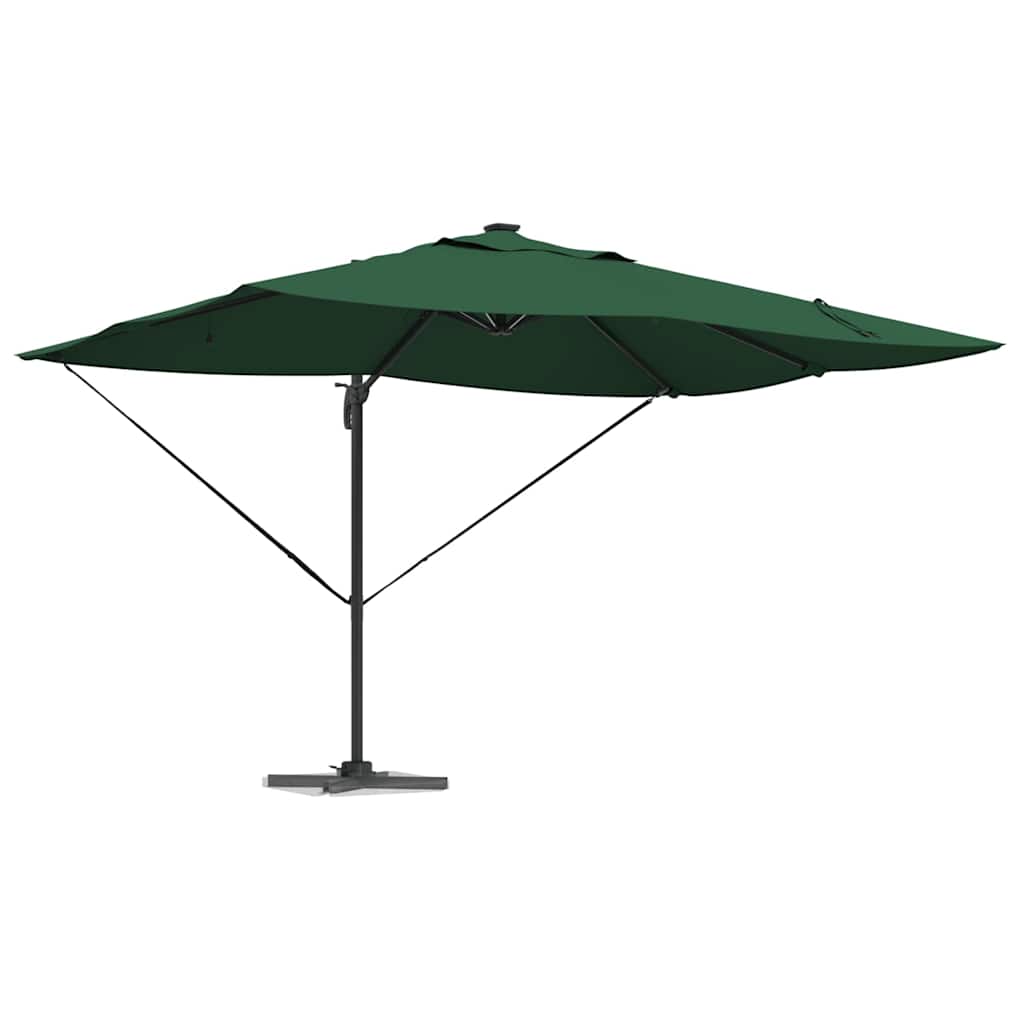 Parasol 352 x 251 x 265 cm Polyester og Aluminium Grøn