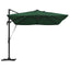 Parasol 352 x 251 x 265 cm Polyester og Aluminium Grøn