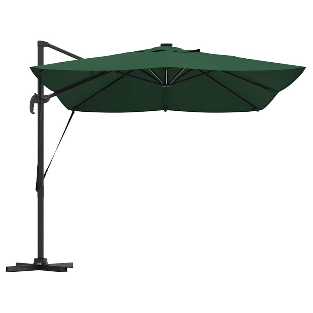 Parasol 352 x 251 x 265 cm Polyester og Aluminium Grøn