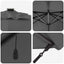 Parasol 352 x 251 x 265 cm Polyester og Aluminium Antracit