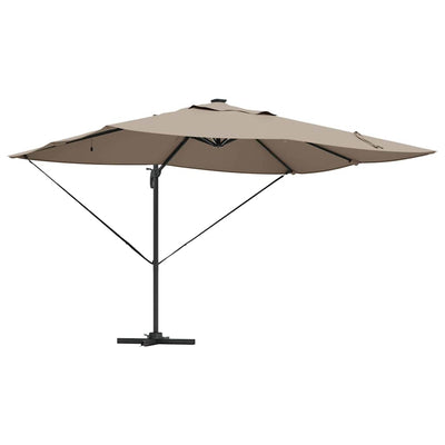 Parasol Gråbrun 352 x 251 x 265 cm Polyester og Aluminium