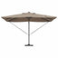 Parasol 352 x 251 x 265 cm Polyester og Aluminium Gråbrun