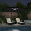 Parasol 352 x 251 x 265 cm Polyester og Aluminium Sort