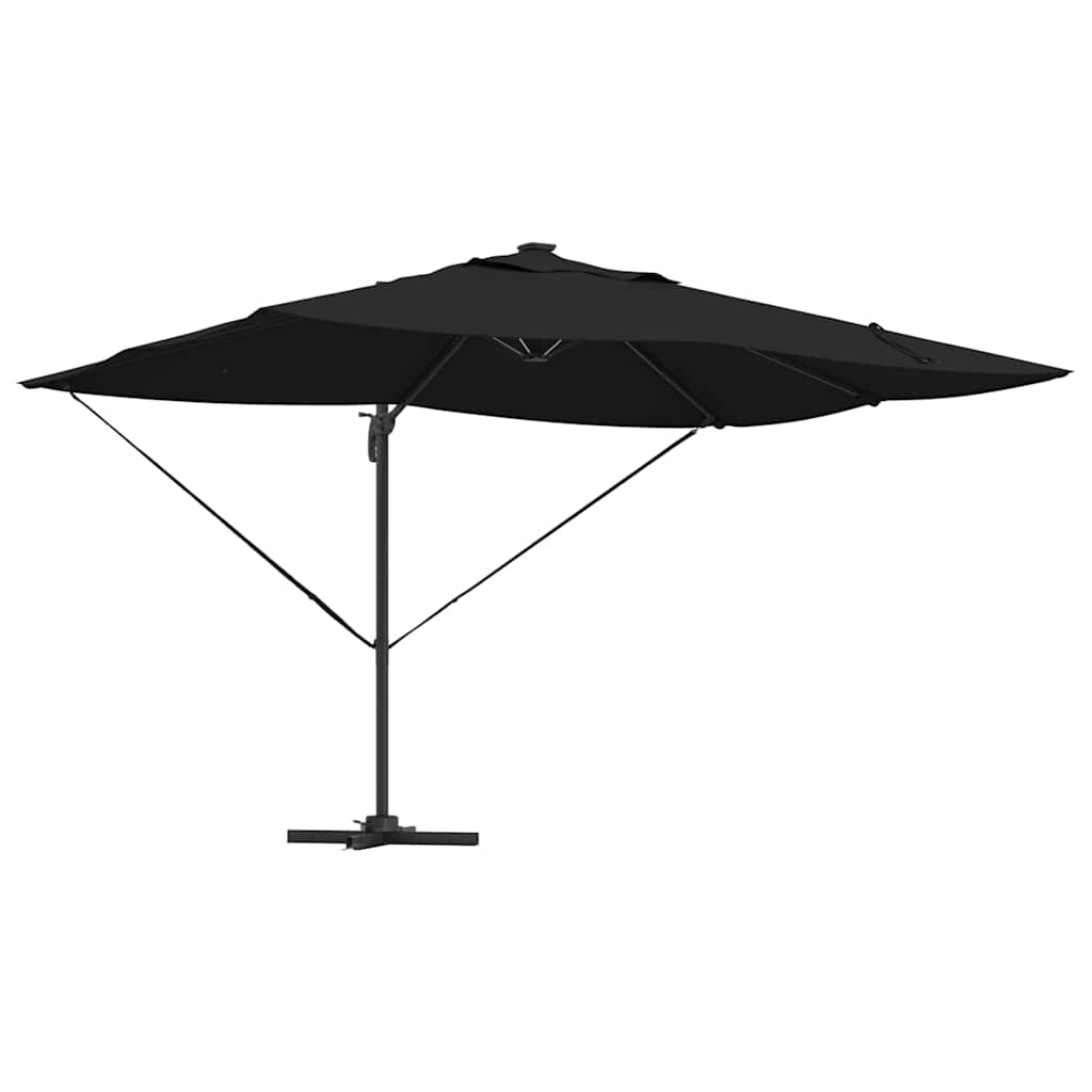 Parasol 352 x 251 x 265 cm Polyester og Aluminium Sort