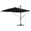 Parasol med lås Sort 352 x 251 x 265 cm Polyester og Aluminium