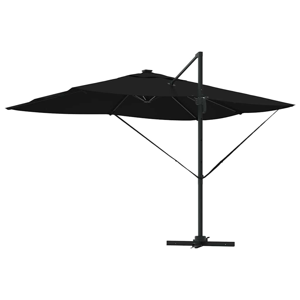 Parasol 352 x 251 x 265 cm Polyester og Aluminium Sort