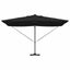 Parasol med lås Sort 352 x 251 x 265 cm Polyester og Aluminium
