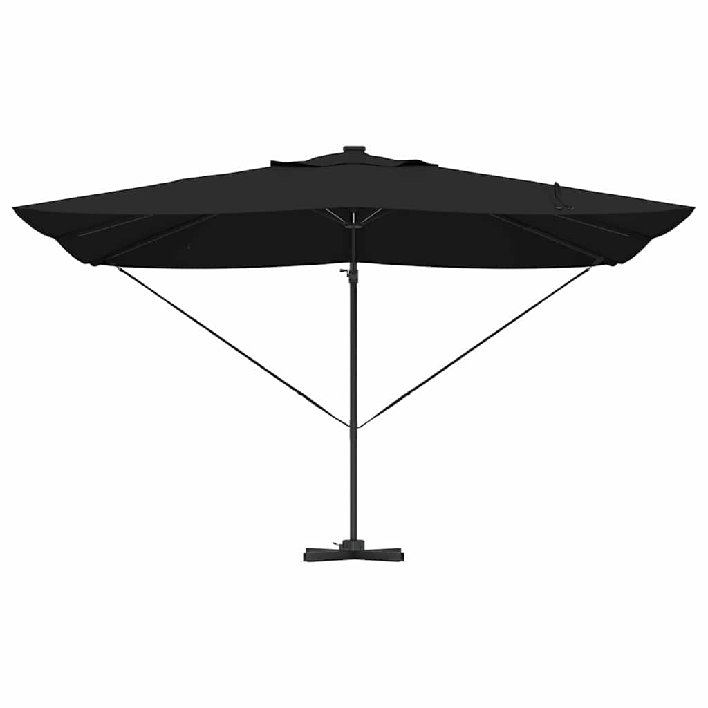 Parasol 352 x 251 x 265 cm Polyester og Aluminium Sort