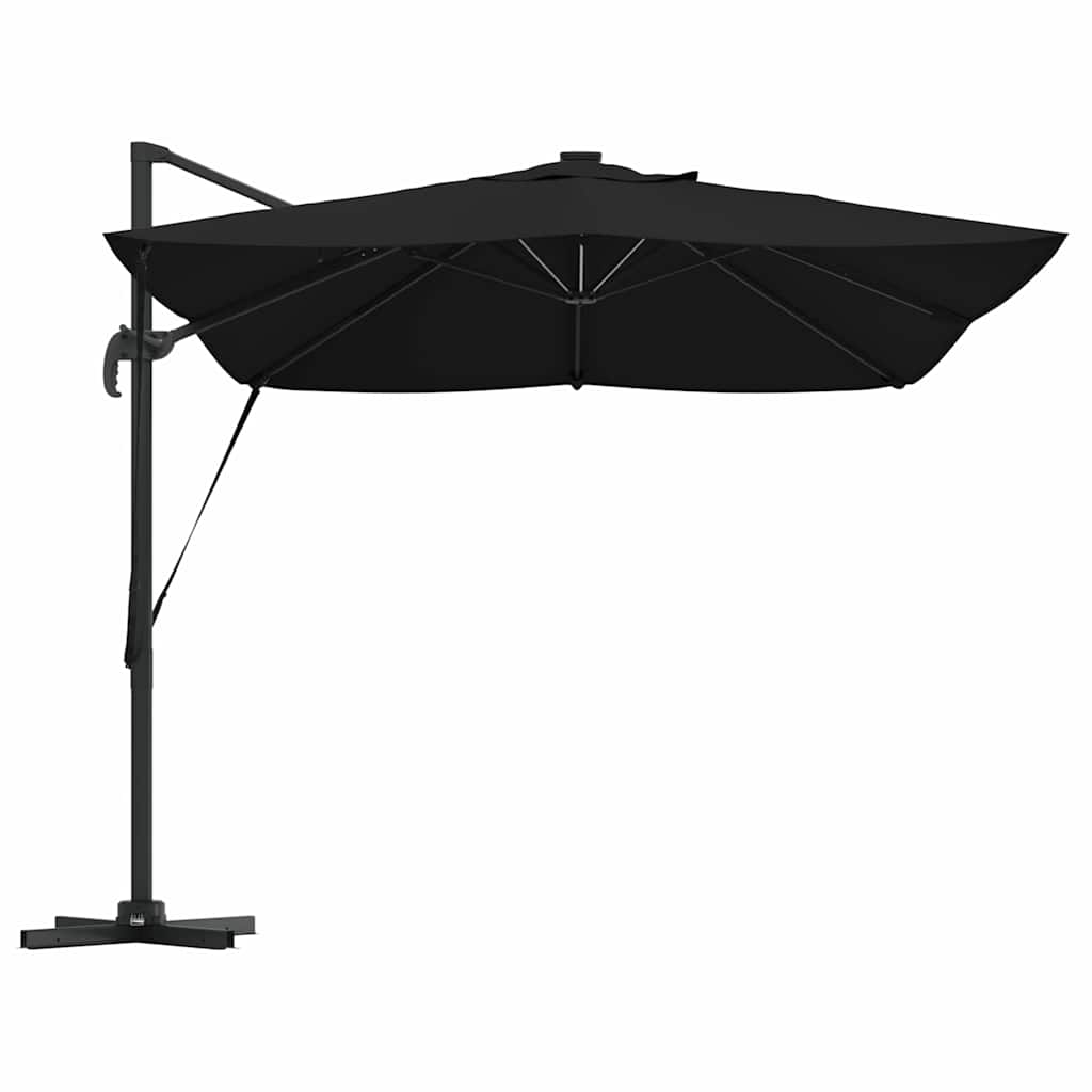 Parasol 352 x 251 x 265 cm Polyester og Aluminium Sort