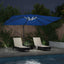 Parasol 352 x 251 x 265 cm Polyester og Aluminium Azurblå