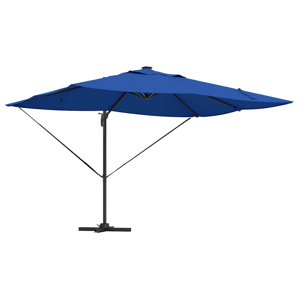 Parasol 352 x 251 x 265 cm Polyester og Aluminium Azurblå