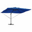 Parasol 352 x 251 x 265 cm Polyester og Aluminium Azurblå