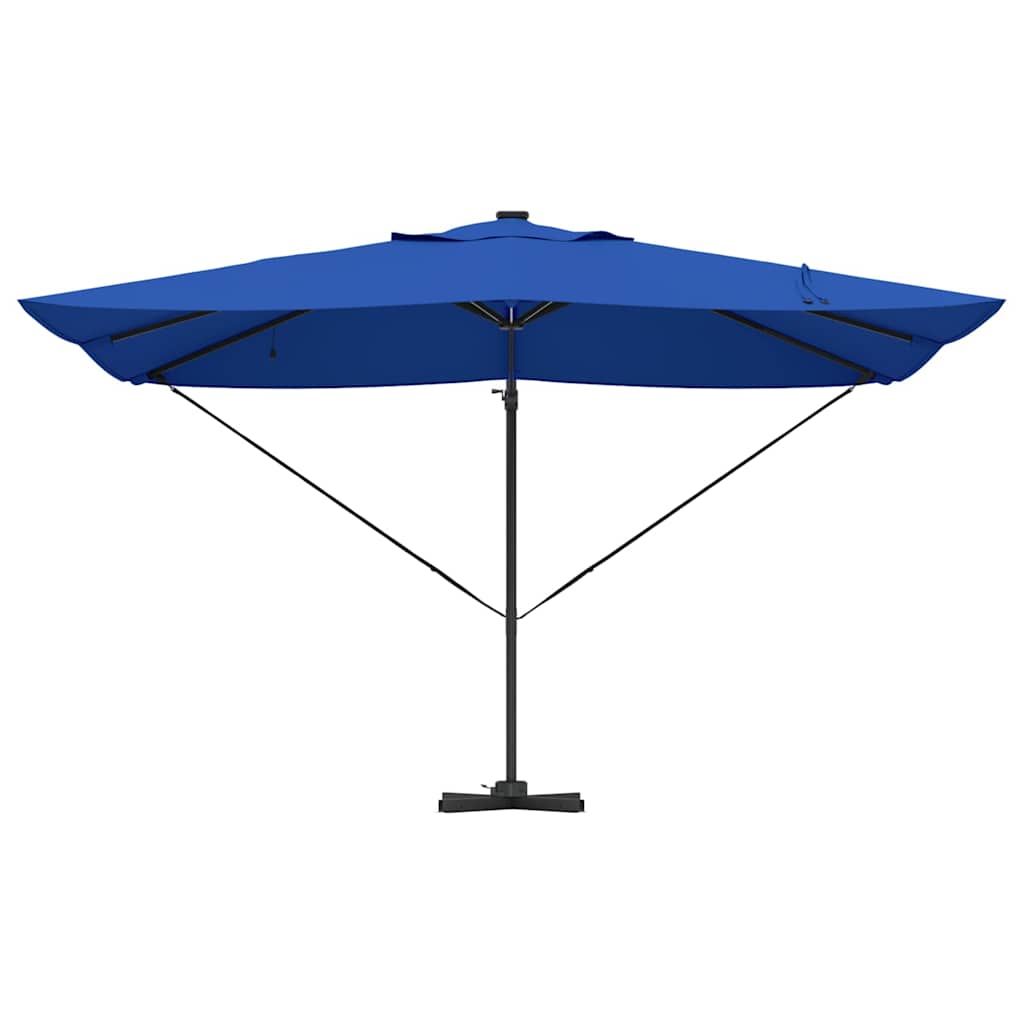 Parasol 352 x 251 x 265 cm Polyester og Aluminium Azurblå