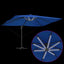 Parasol 352 x 251 x 265 cm Polyester og Aluminium Azurblå