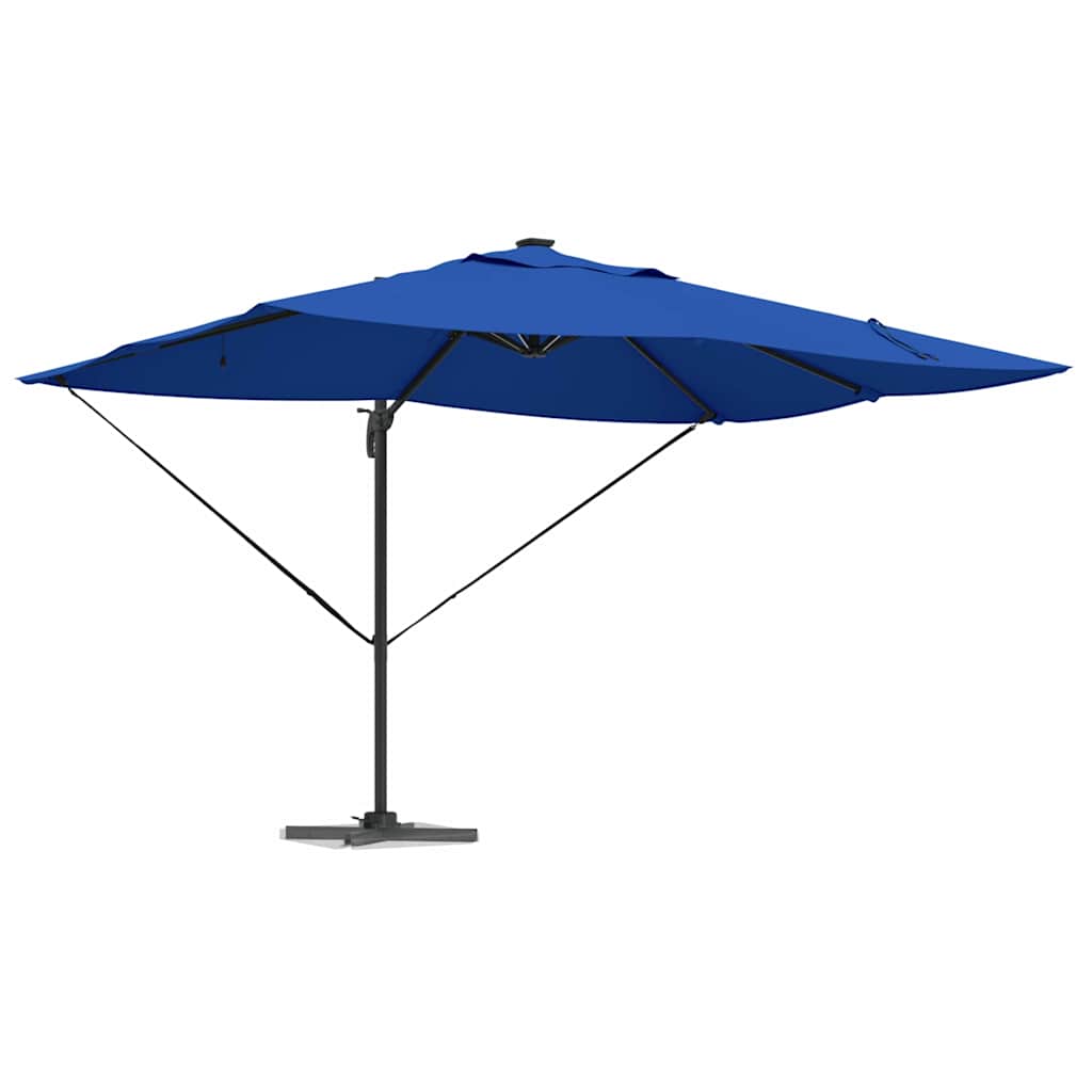 Parasol 352 x 251 x 265 cm Polyester og Aluminium Azurblå