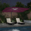 Parasol 352 x 251 x 265 cm Polyester og Aluminium Bordeaux Rød