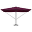 Parasol Bordeaux Rød 352 x 251 x 265 cm Polyester og Aluminium