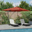 Parasol 352 x 251 x 265 cm Polyester og Aluminium Terrakotta
