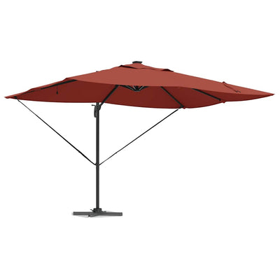 Parasol Terrakotta 352 x 251 x 265 cm Polyester og Aluminium