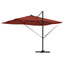 Parasol 352 x 251 x 265 cm Polyester og Aluminium Terrakotta